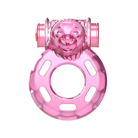 Pierścień Erekcyjny Niedźwiadek BAILE - Vibrating Cock Ring Bear Pink