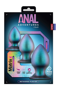 Zestaw trzech korków analnych Anal Adventures Matrix